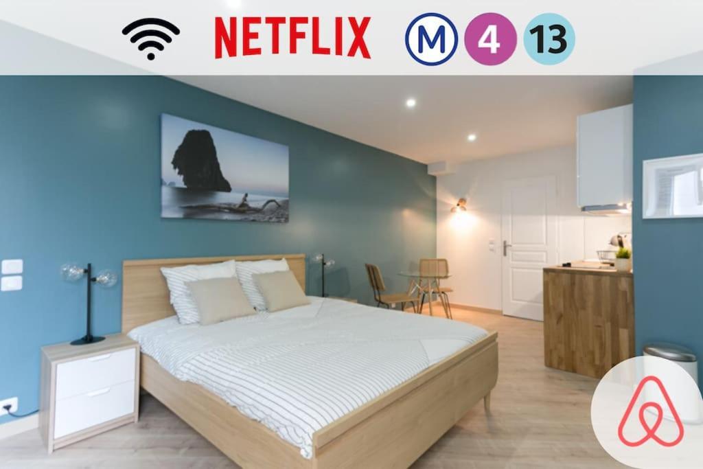 Rose, Appartement Confortable Proche Metro Montrouge Ngoại thất bức ảnh